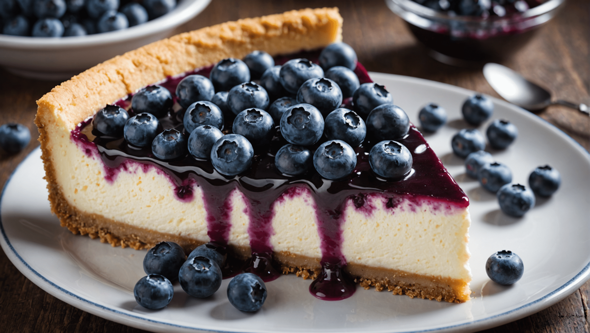 Delicious Blueberry Cheesecake