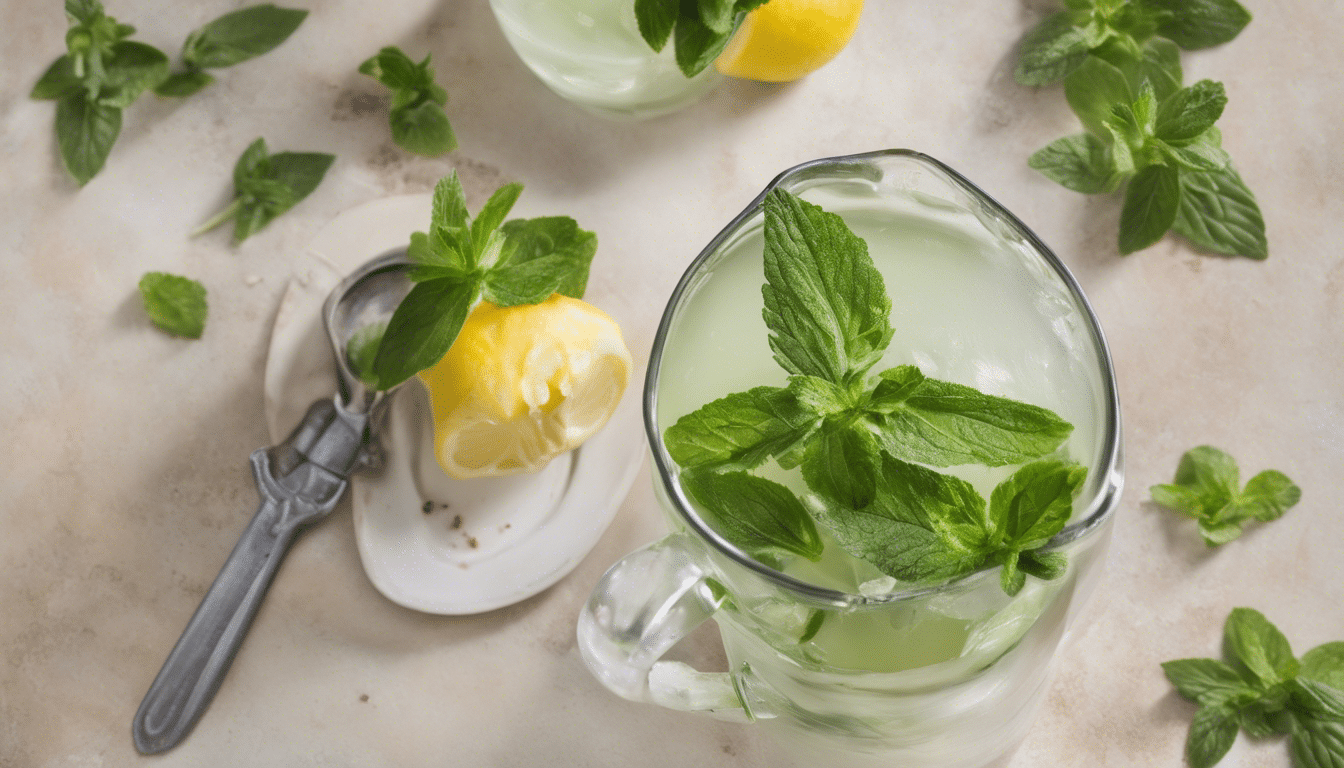 Borage and Mint Lemonade