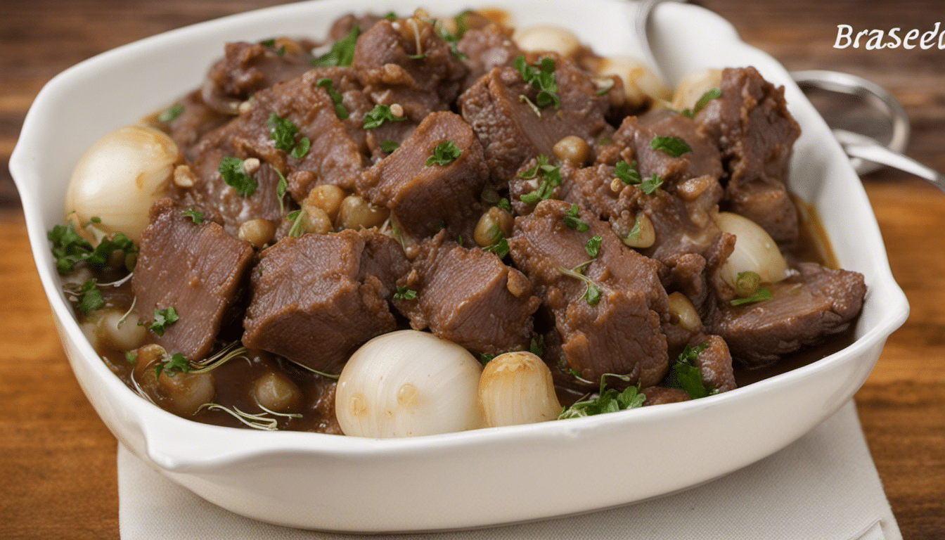 Braised Beef with Pearl Onions