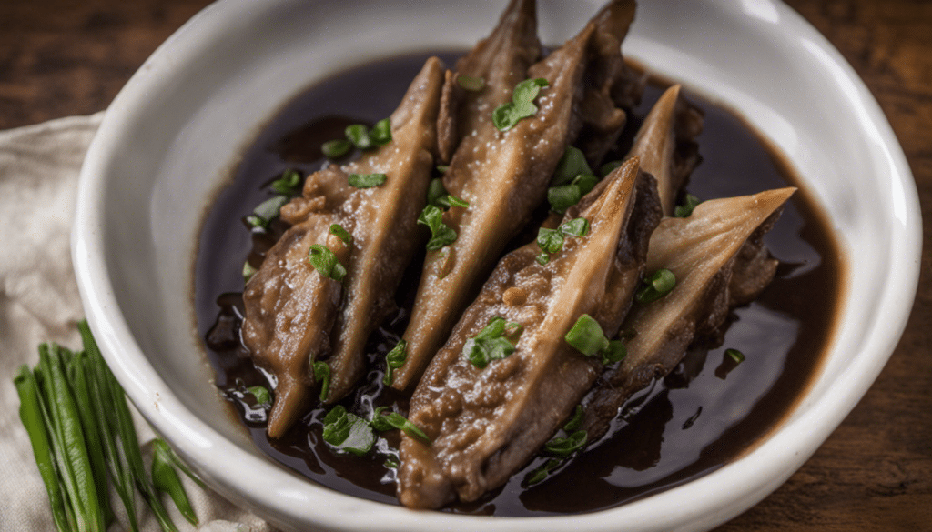 Braised Broadleaf Arrowheads with Garlic and Soy Sauce