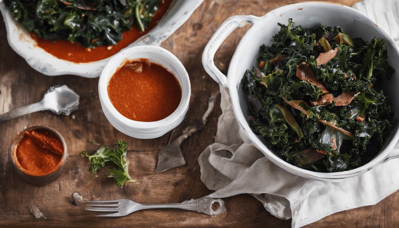 Braised Kale with smoked paprika