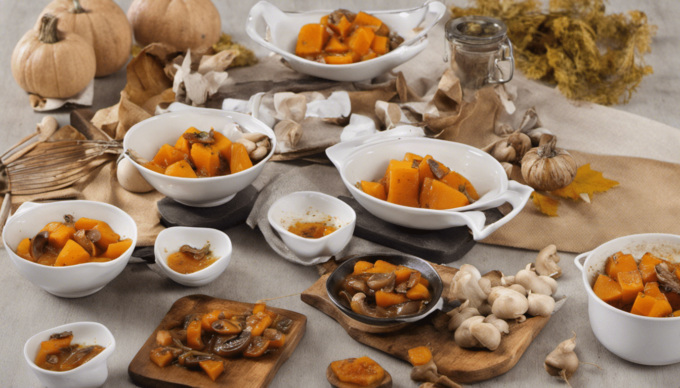 Braised Mushroom with Pumpkin