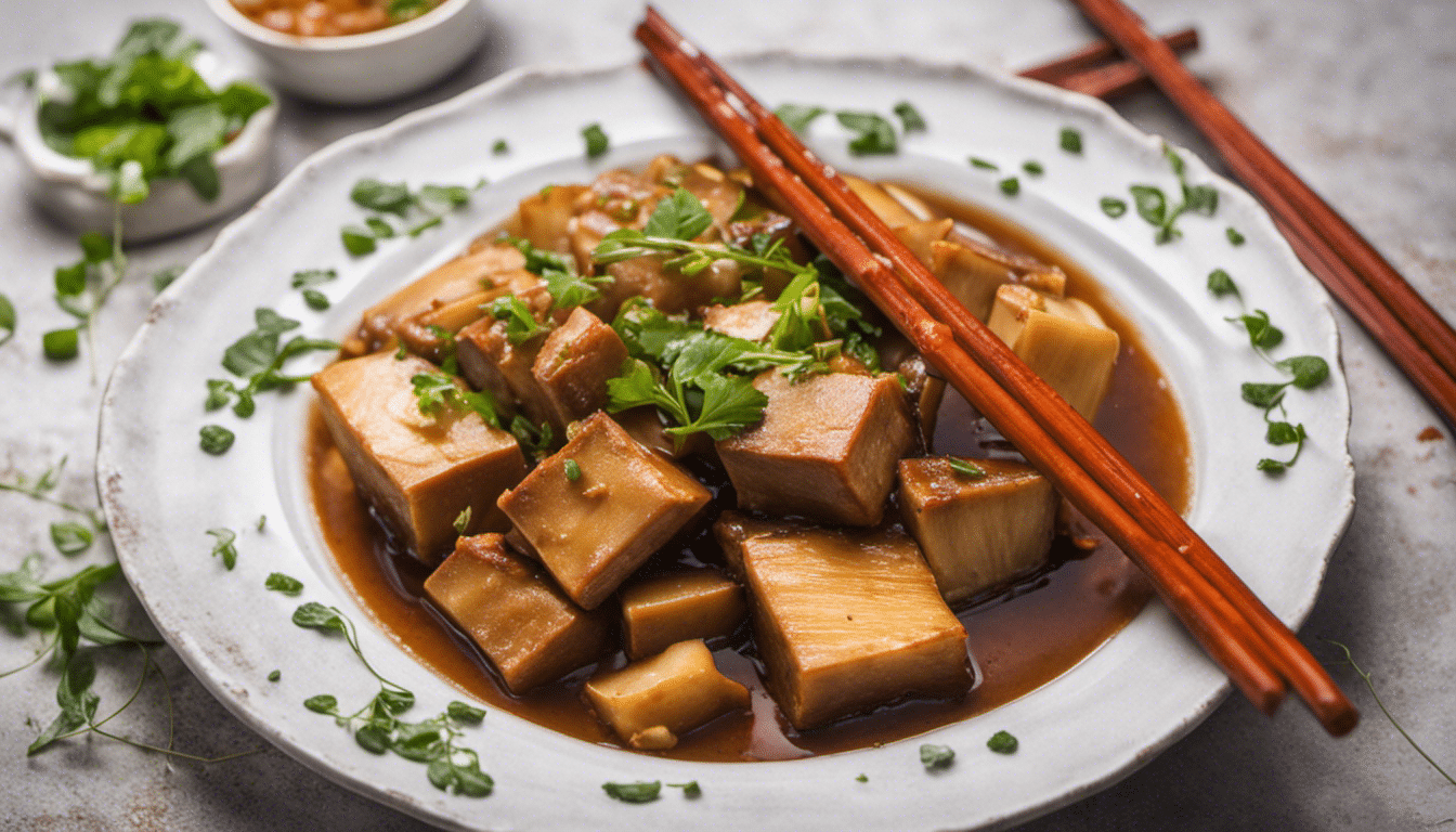Braised Tofu with Bamboo Shoots