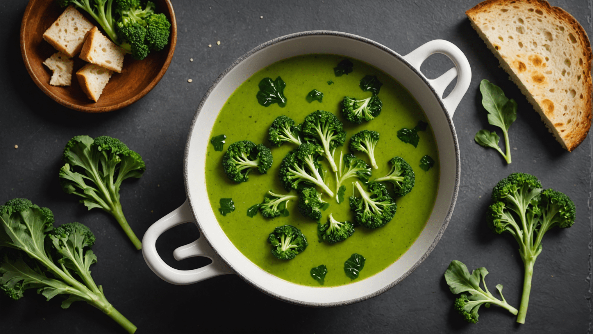 Broccoli Leaves Soup