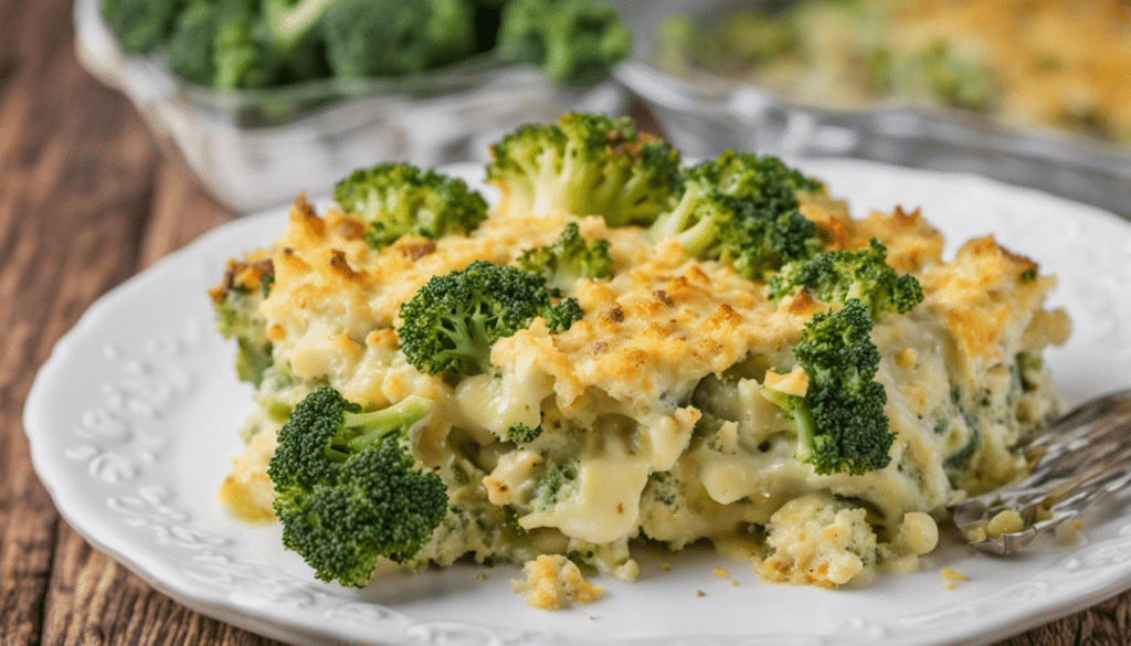 Broccoli Potato Casserole with Vegan Cheese