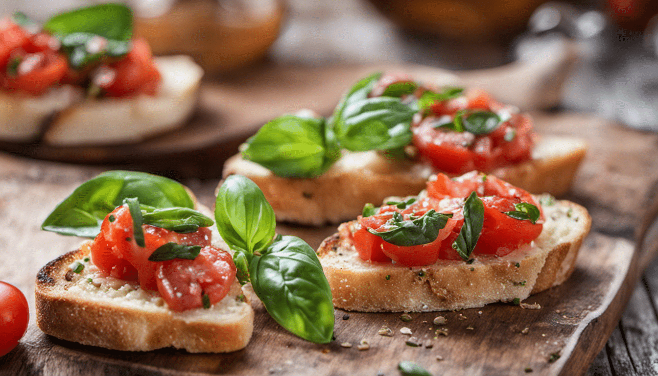 Bruschetta with Tomato and Basil