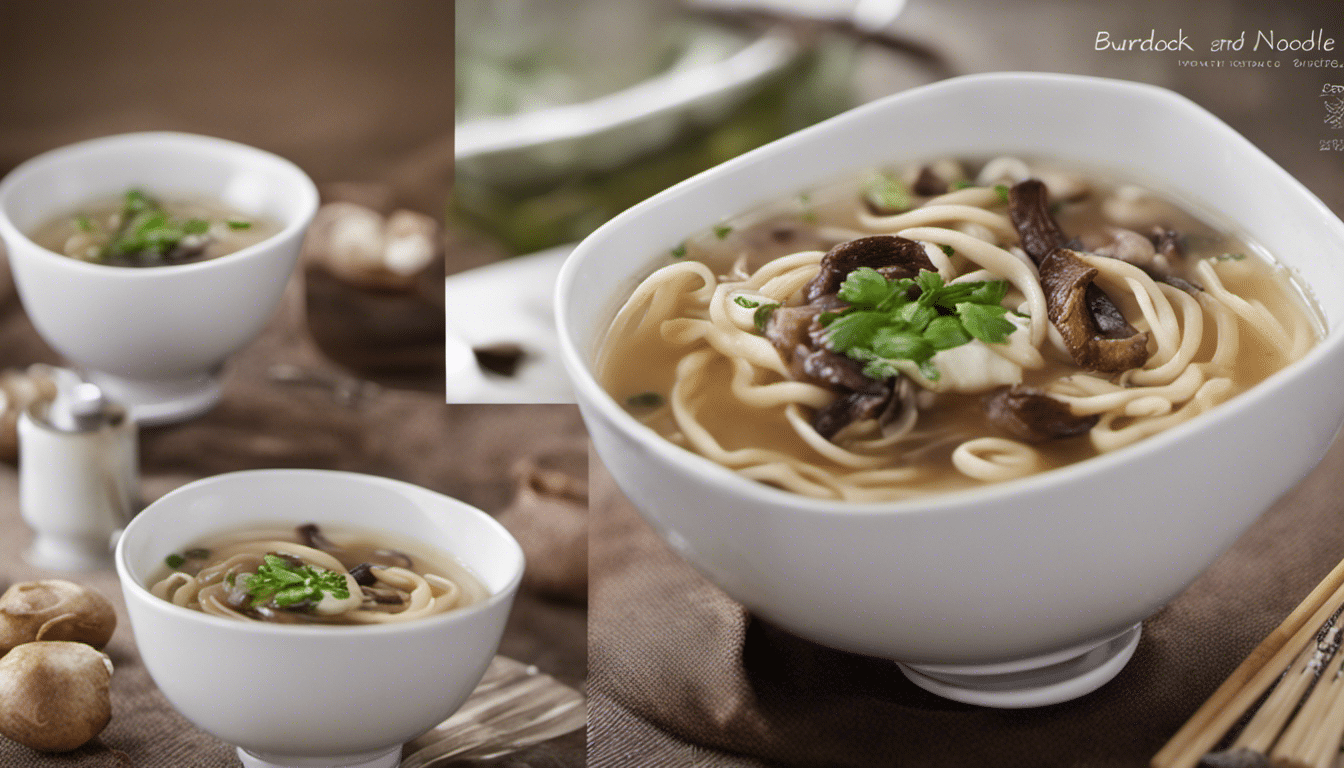 Burdock and Shiitake Noodle Soup