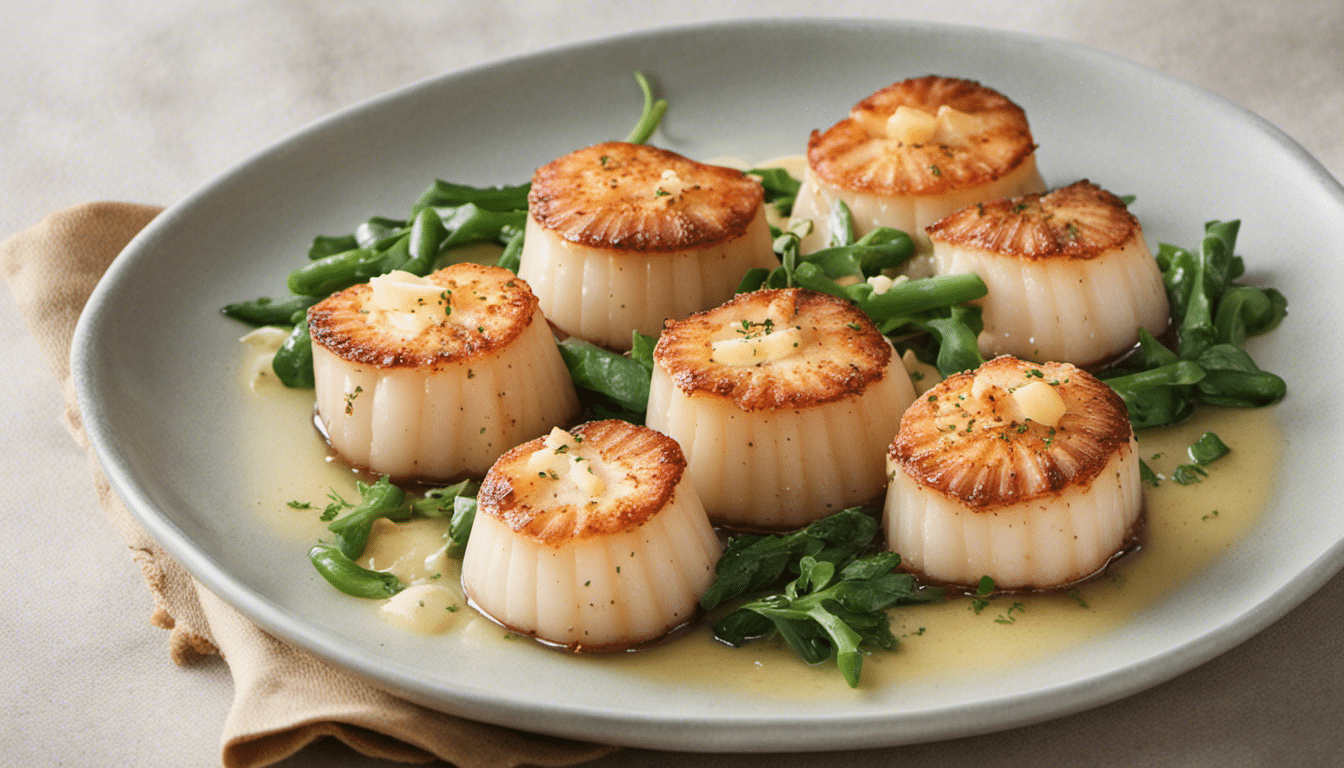 Butter-Baked Scallops with Lemon and Garlic