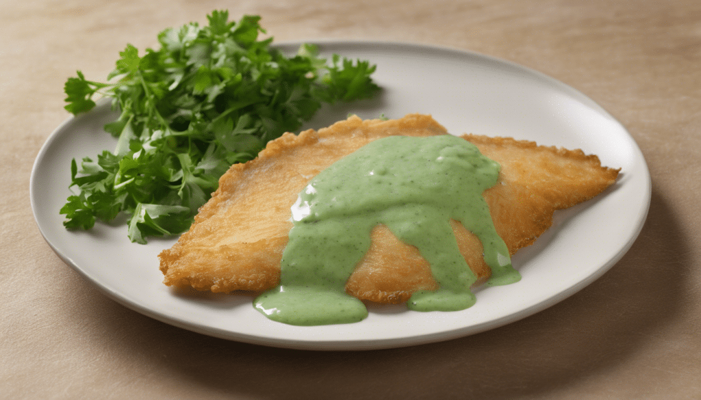 Butter-Fried Plaice Fillet with Parsley Sauce