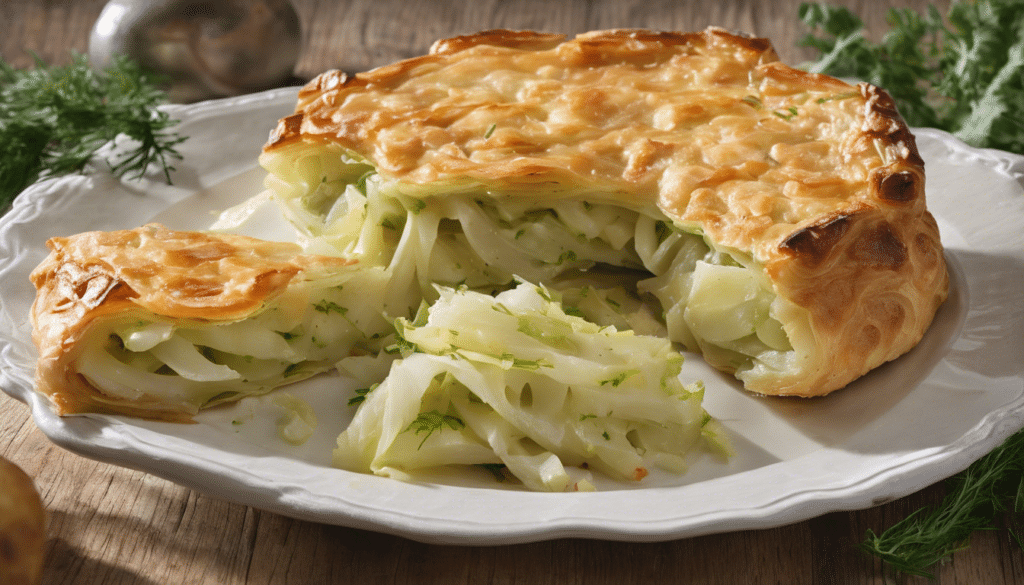 Cabbage and Potato Galette