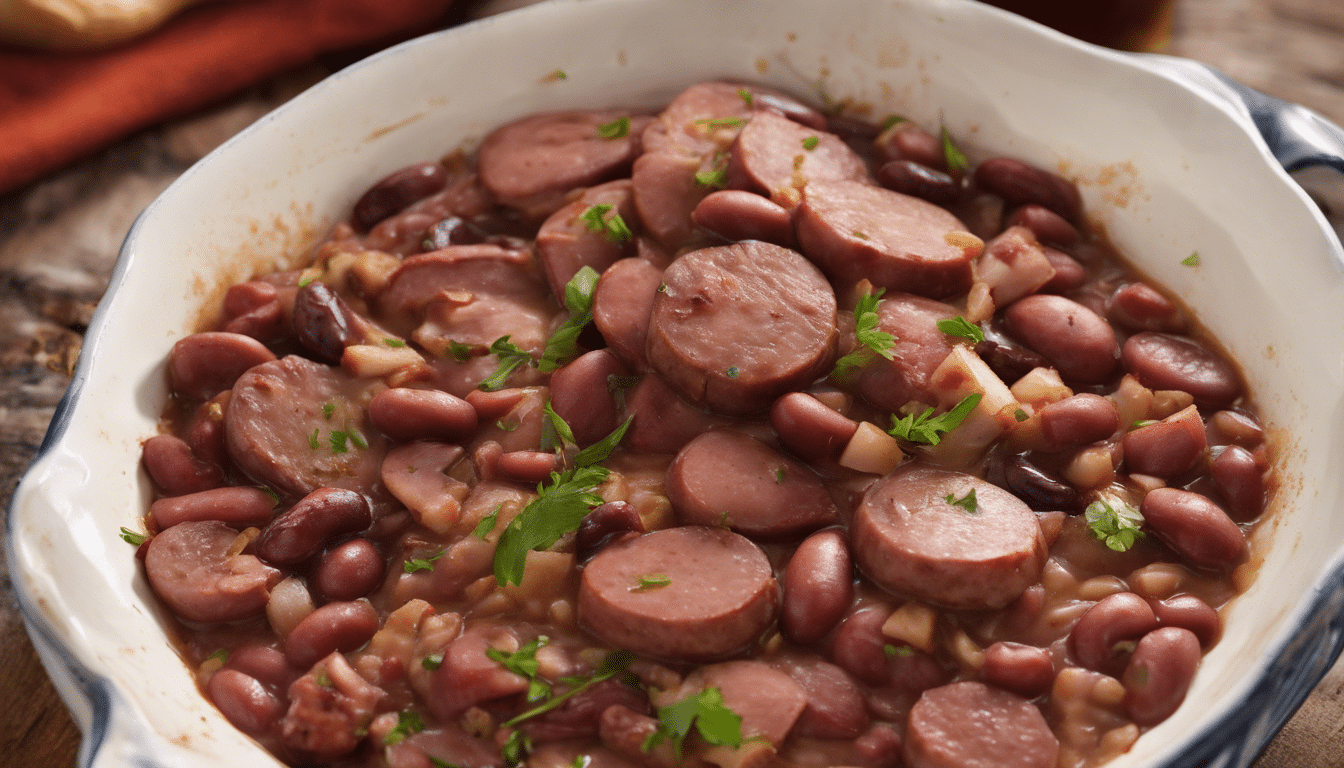 Cajun-Style Red Beans with Filé Sausage