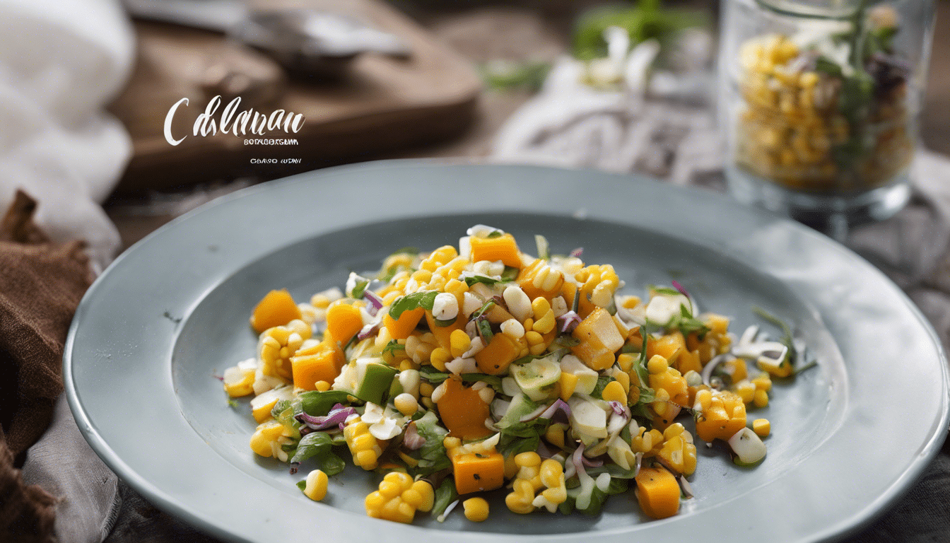 Calabaza Flower and Corn Salad