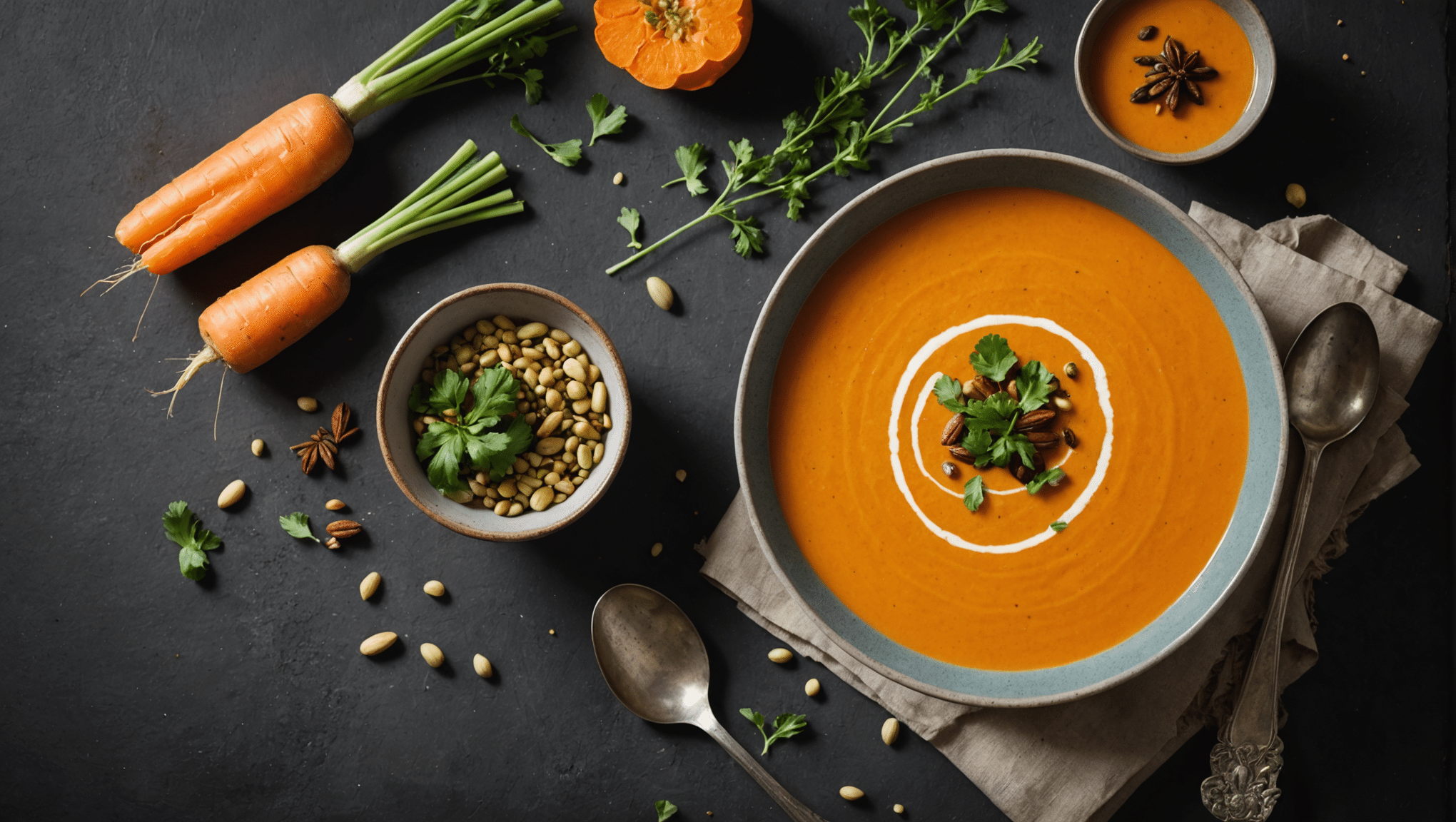 Cardamom Spiced Carrot Soup