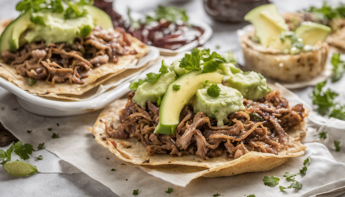 Delicious Carnitas Tostadas