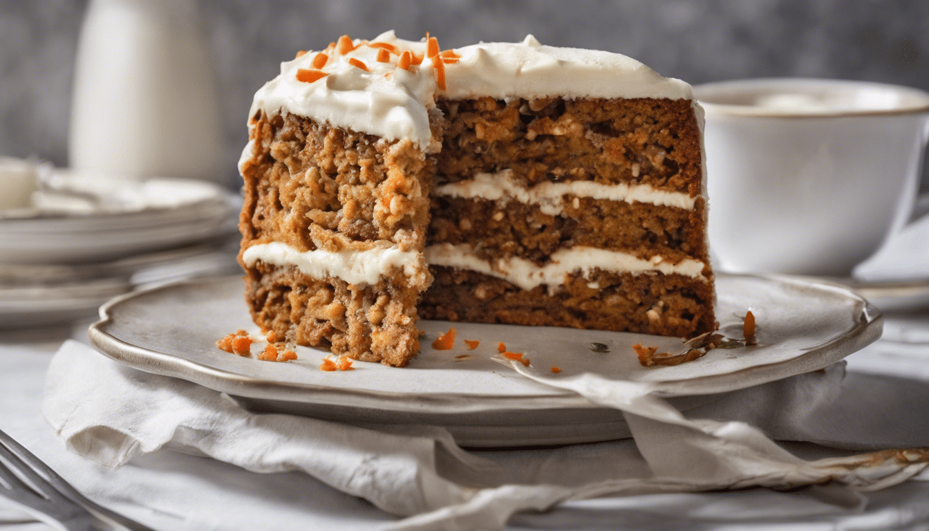 appetizing carrot cake