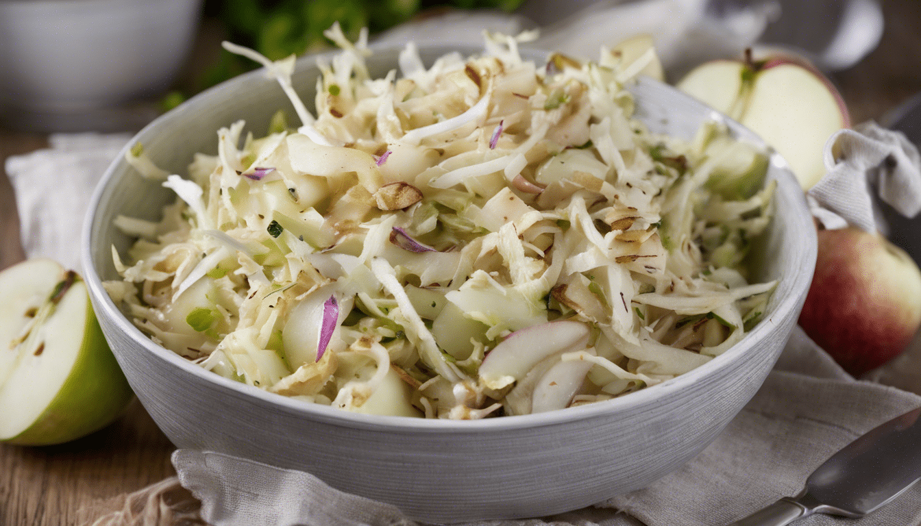 Refreshing celeriac and apple slaw