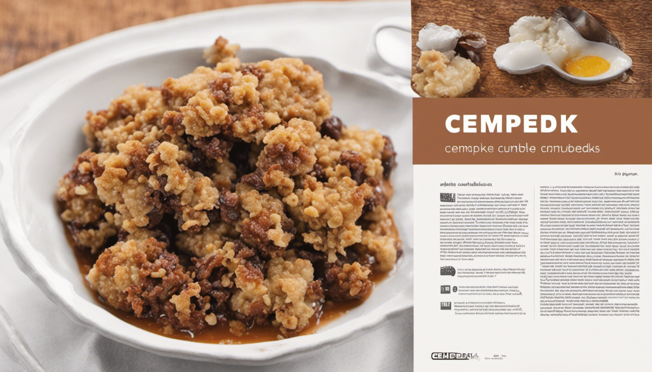 Cempedak Crumble dessert