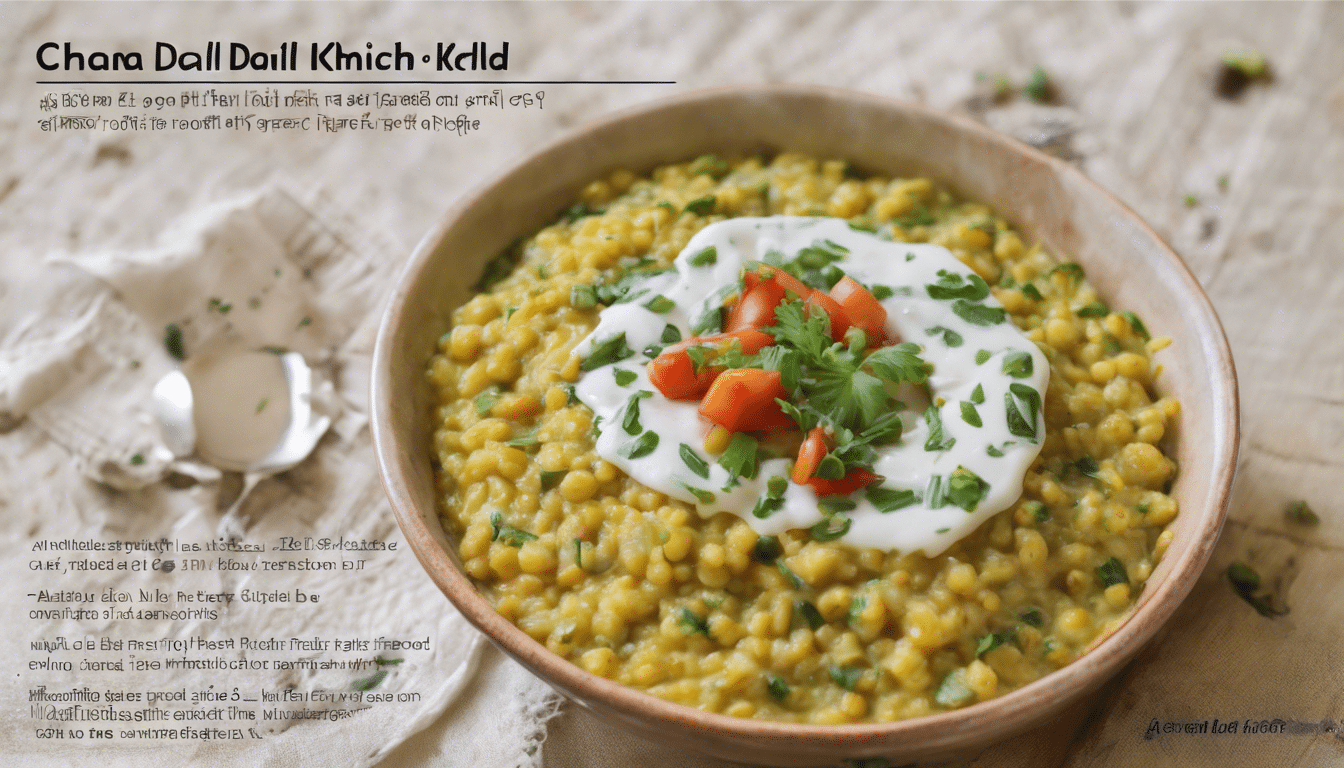 Chana Dal Khichdi with Raita