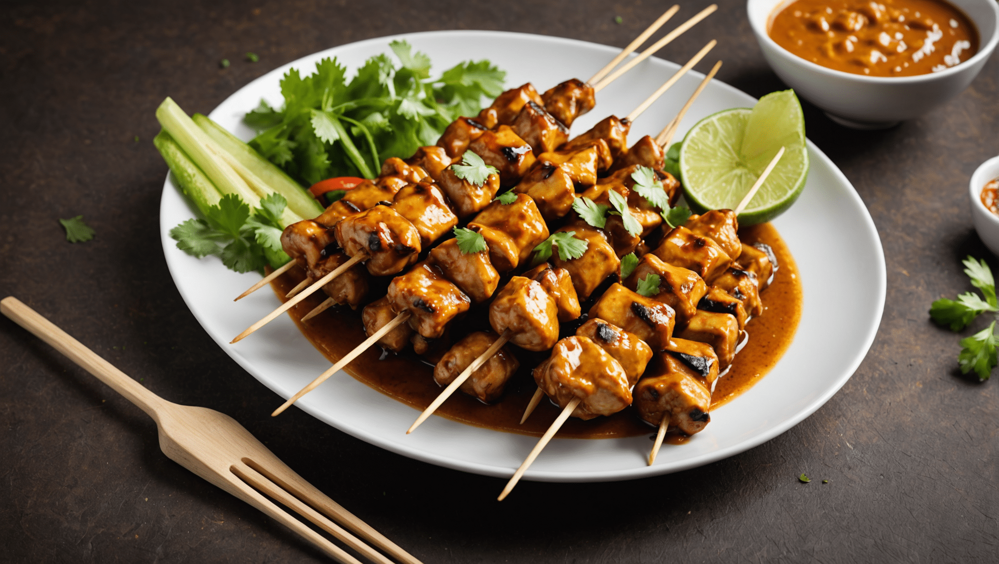 Chicken Satay with Lengkuas Sauce