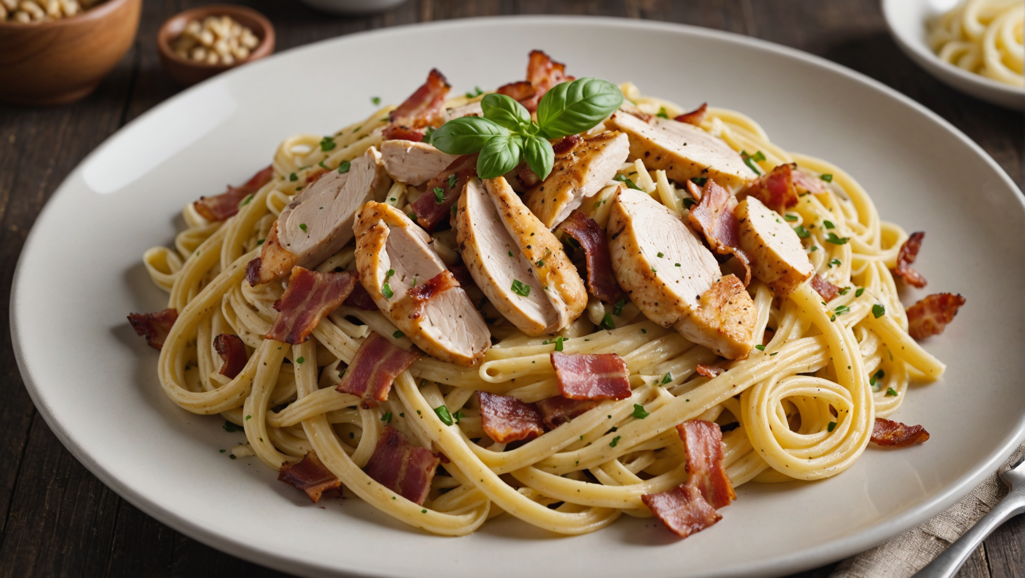 Chicken and Bacon Carbonara