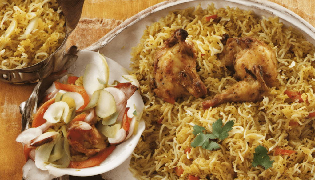 Chicken and Onion Biryani