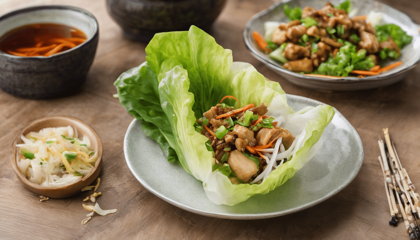 Chicken and Water Chestnut Lettuce Wraps