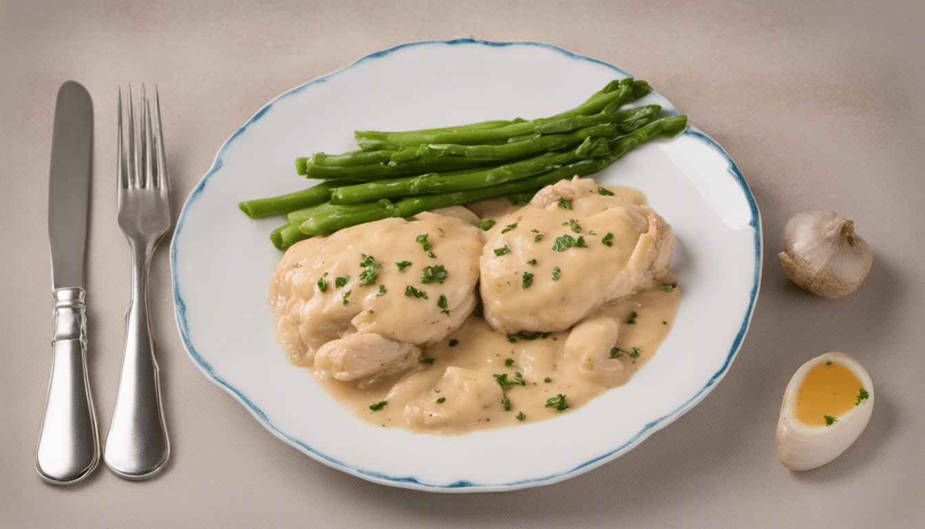 Chicken with Bermuda Onion Cream Sauce