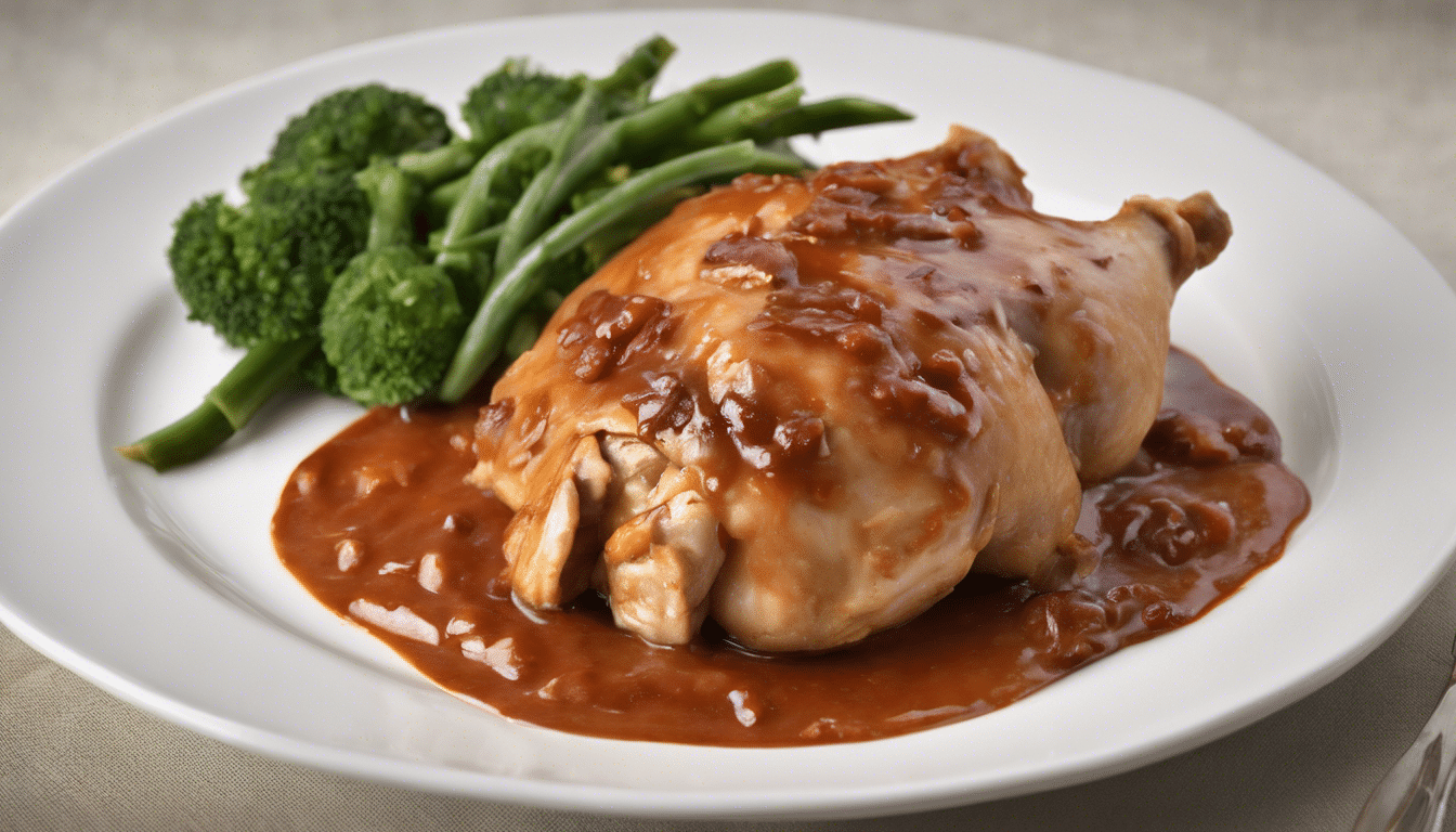 Chicken with Nance Sauce dish