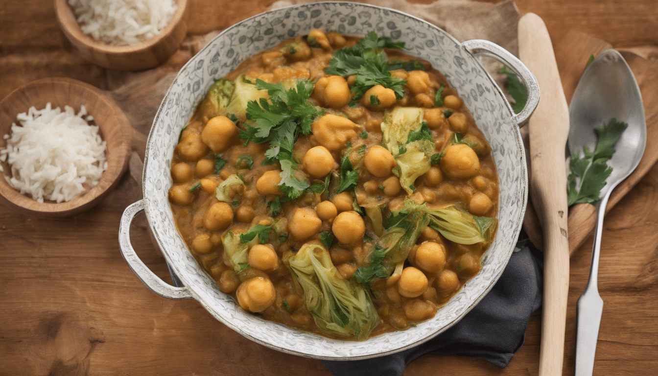 Chickpea and Kerguelen Cabbage Curry