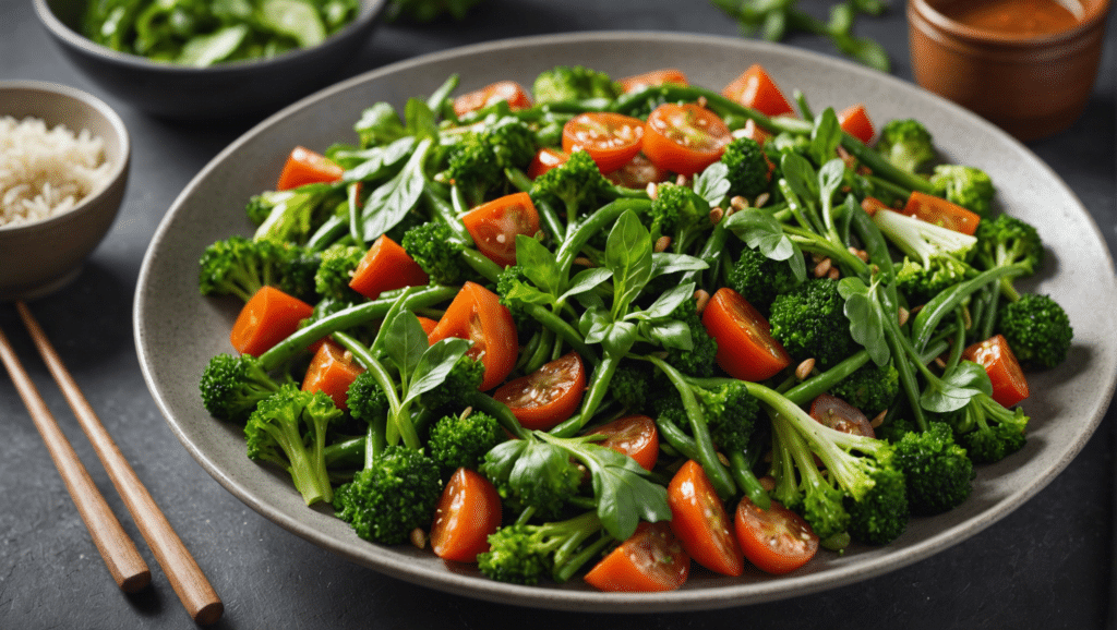 Chickweed and Vegetable Stir Fry