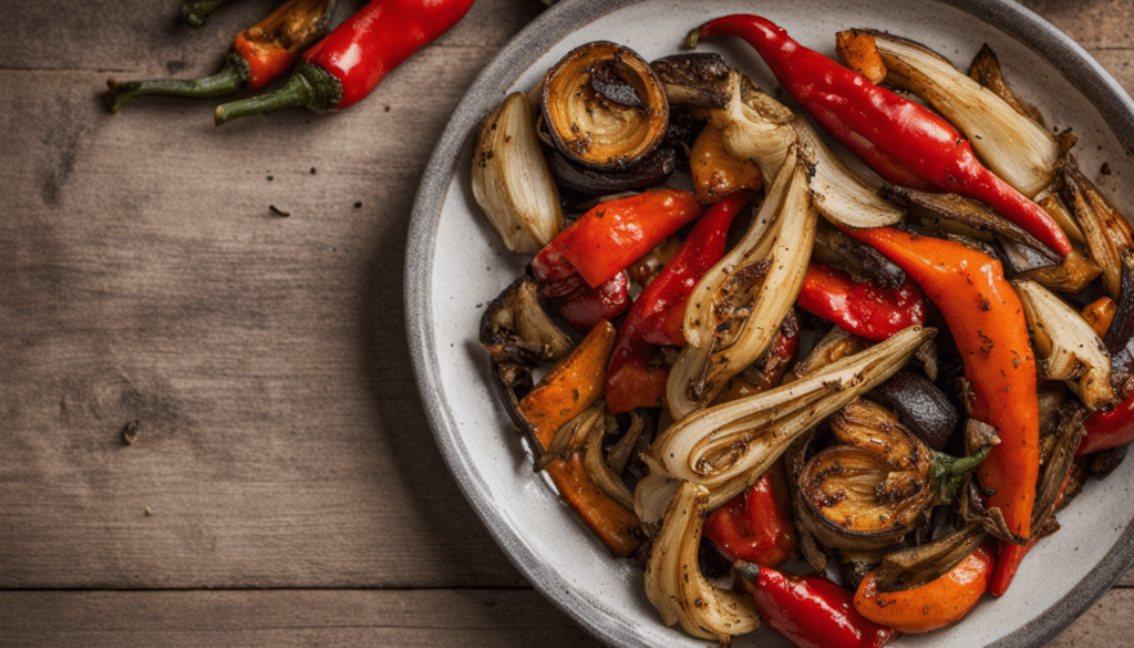 Chili Pepper and Garlic Roasted Vegetables