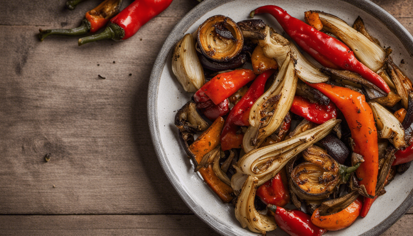 Chili Pepper and Garlic Roasted Vegetables