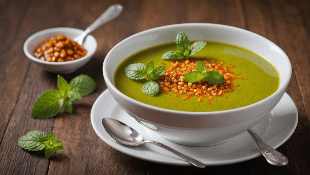 Chilled Salak Soup with Mint