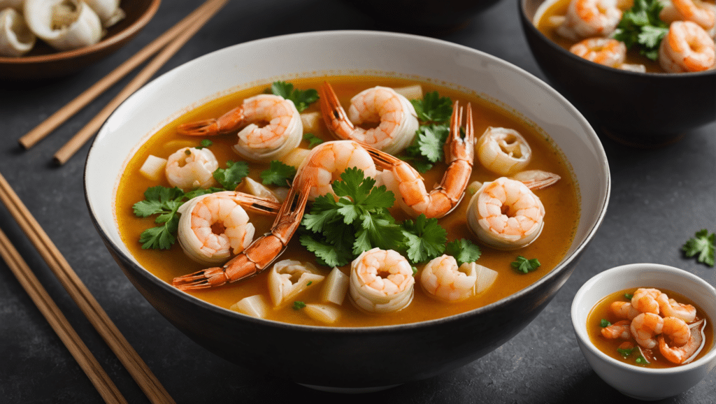 Chinese Artichokes and Shrimp Soup