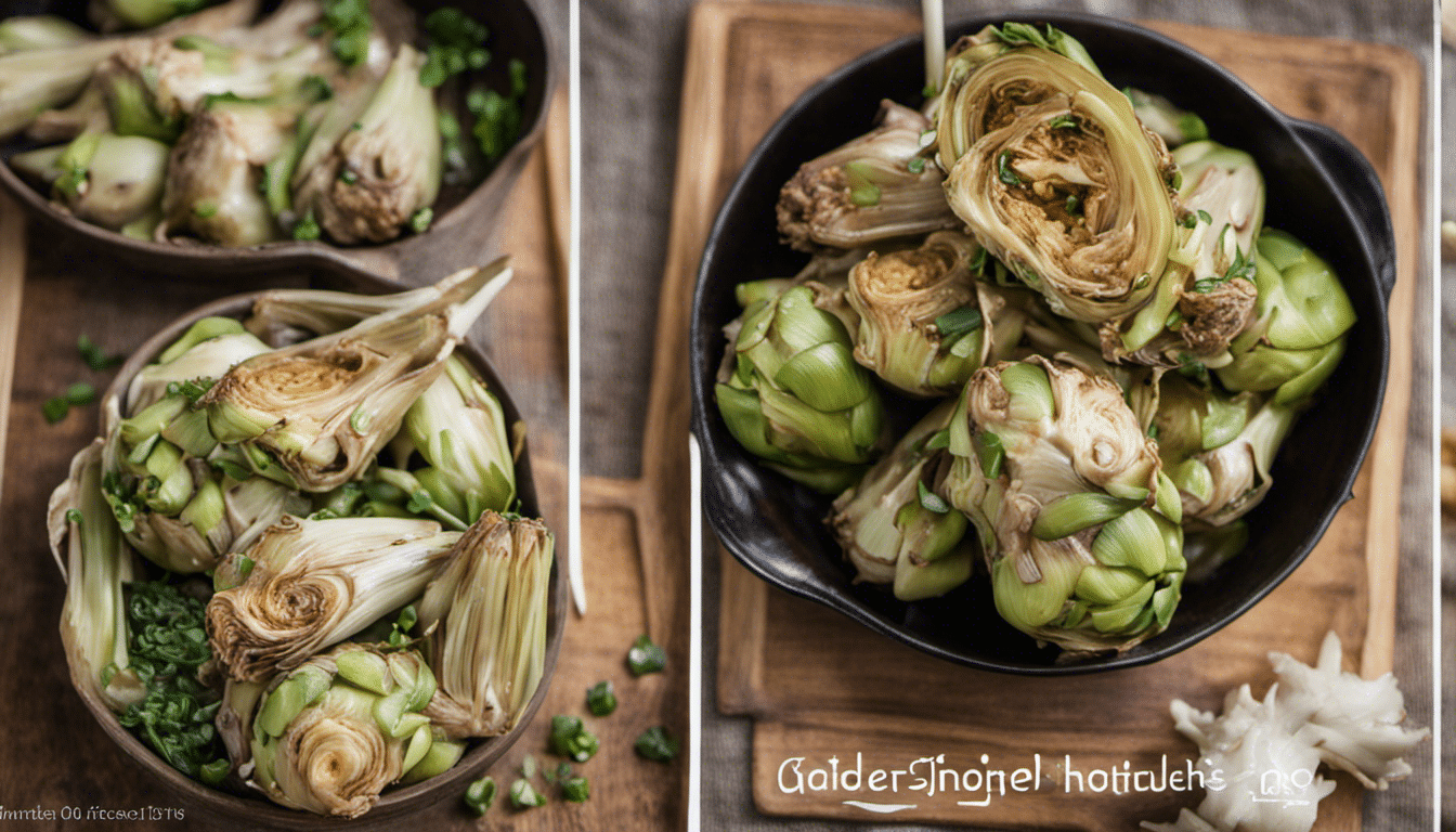 Chinese Artichokes with Ginger and Scallions