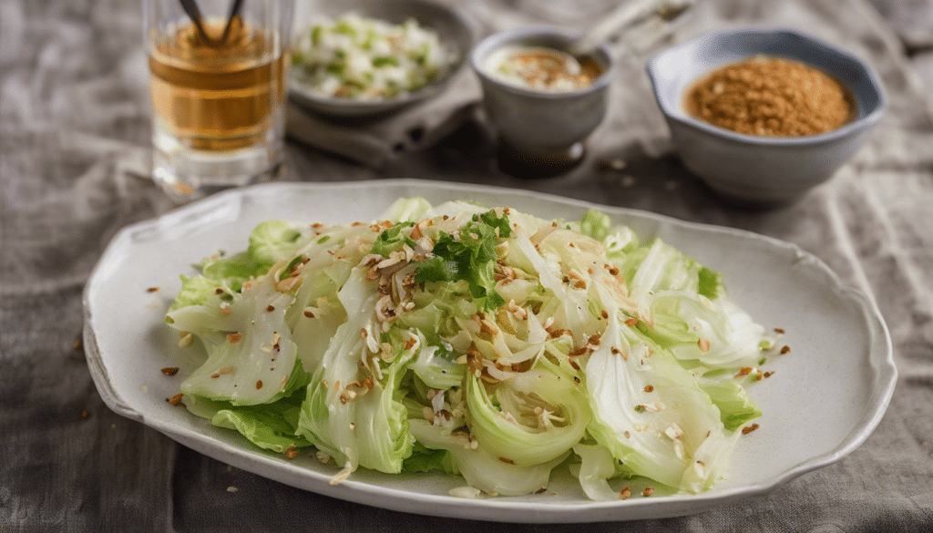Chinese Cabbage Salad with Sesame Dressing