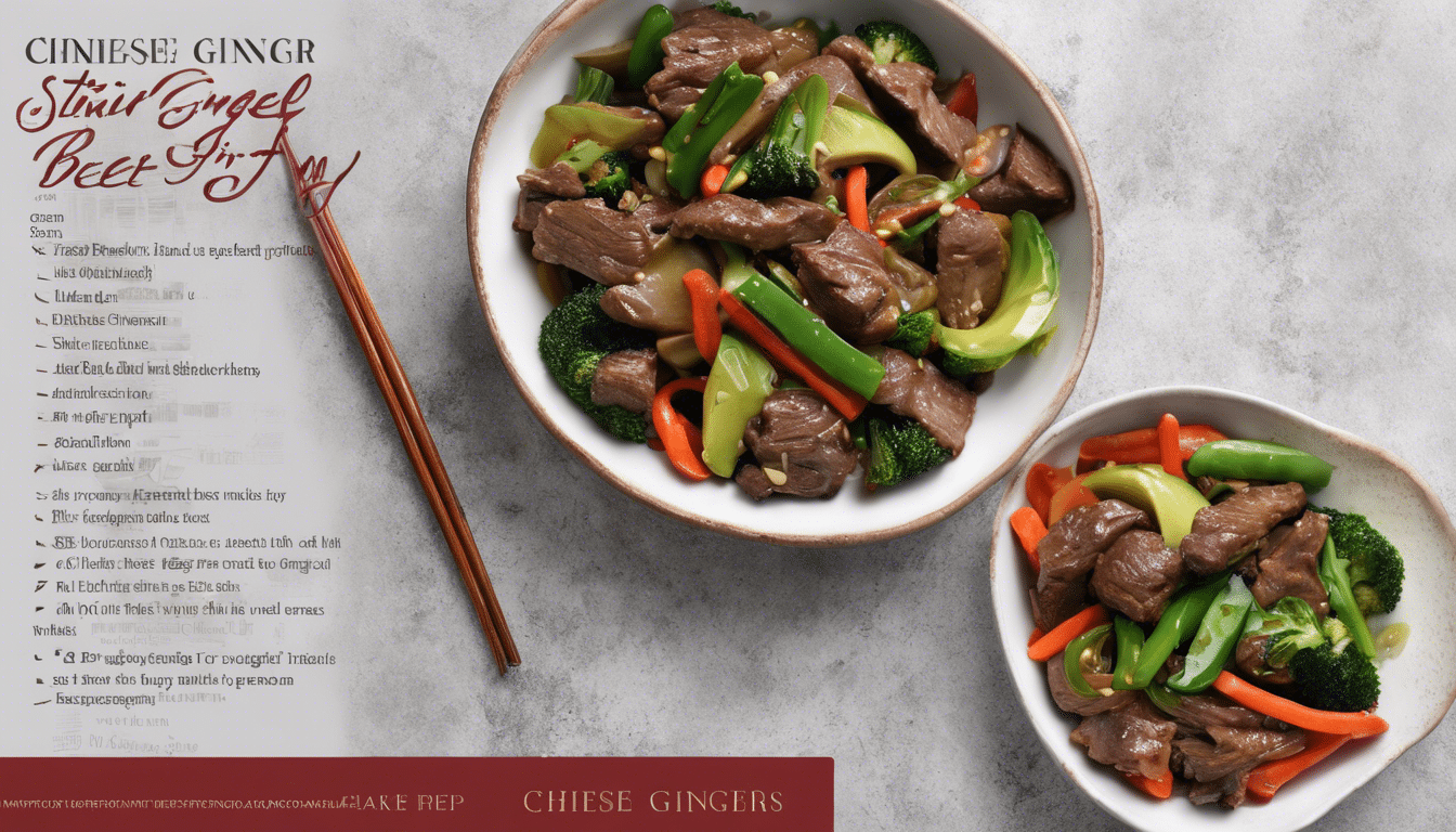 Chinese Ginger Beef Stir Fry