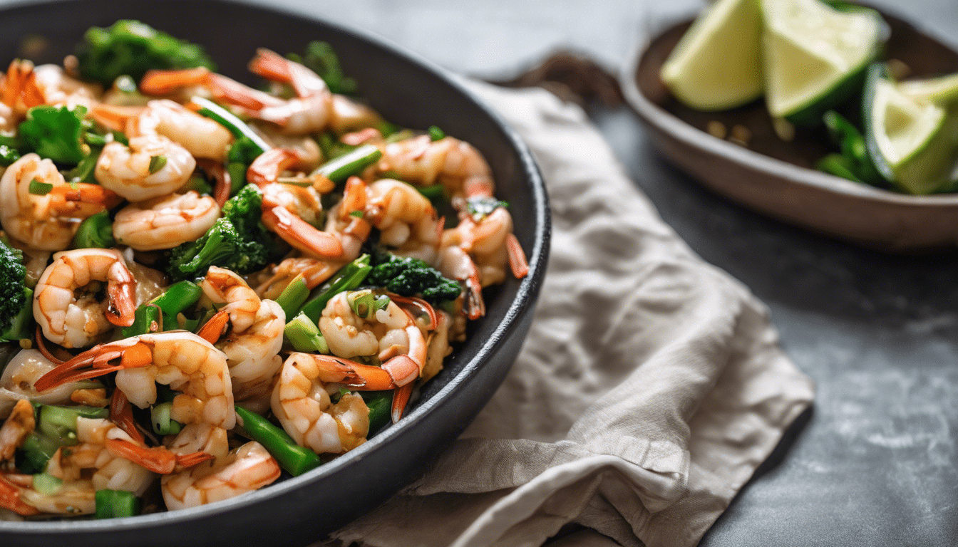 Chinese Ginger Garlic Shrimp Stir Fry