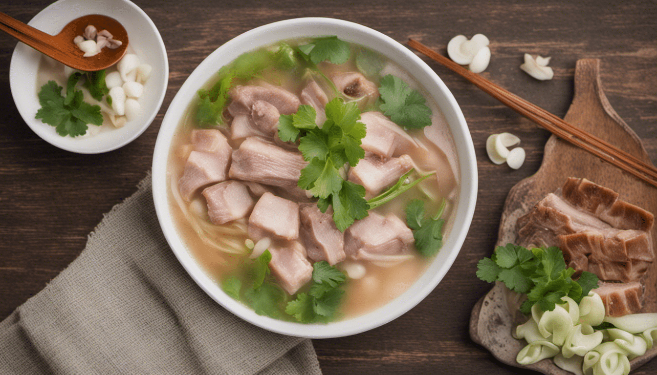 Chinese Mallow and Pork Soup