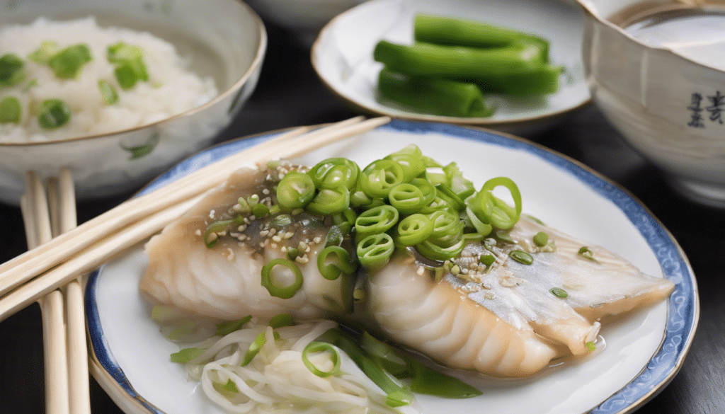 Chinese Steamed Fish with Ginger and Scallions