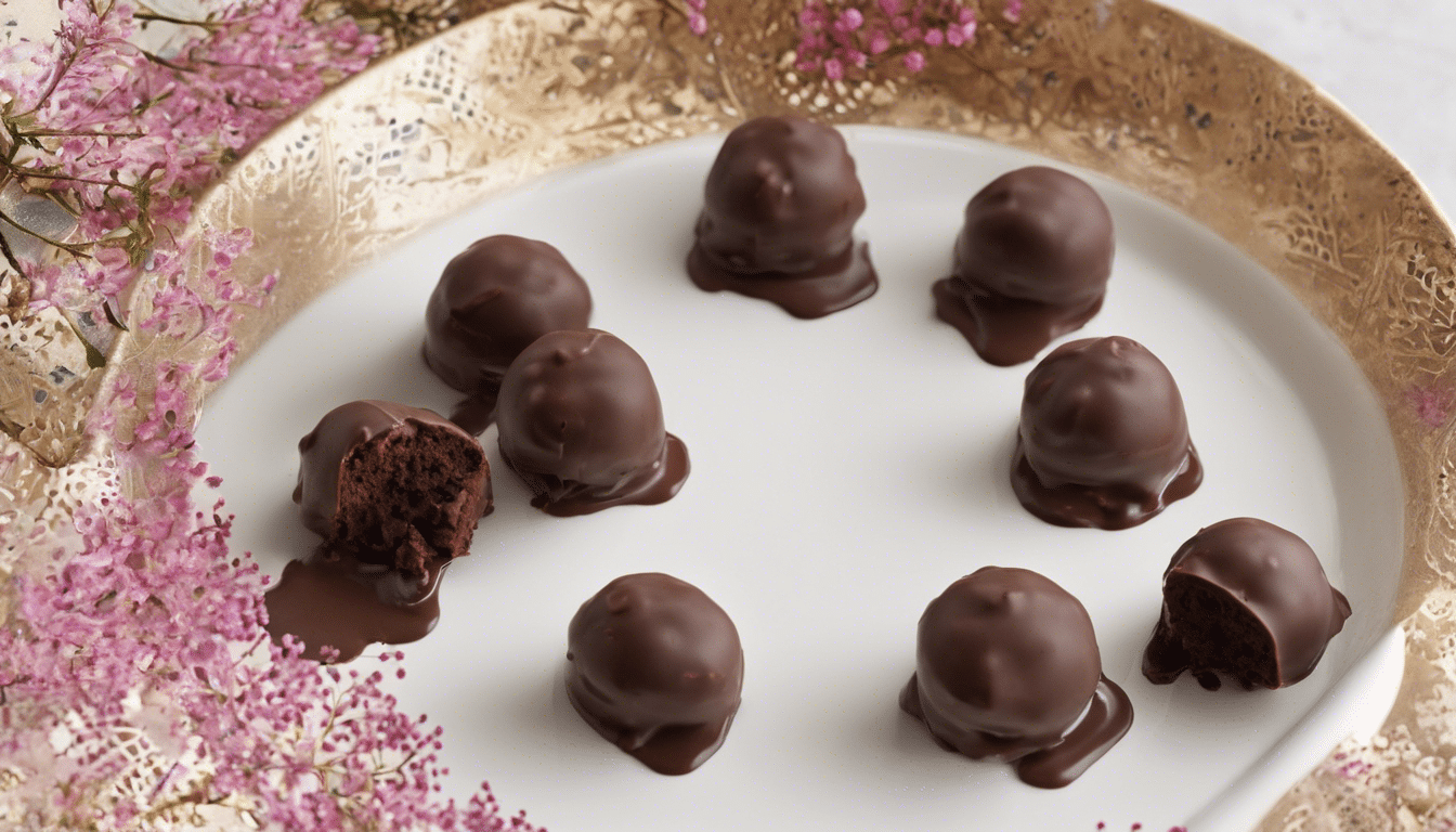 Chocolate Covered Blackcurrant Truffles