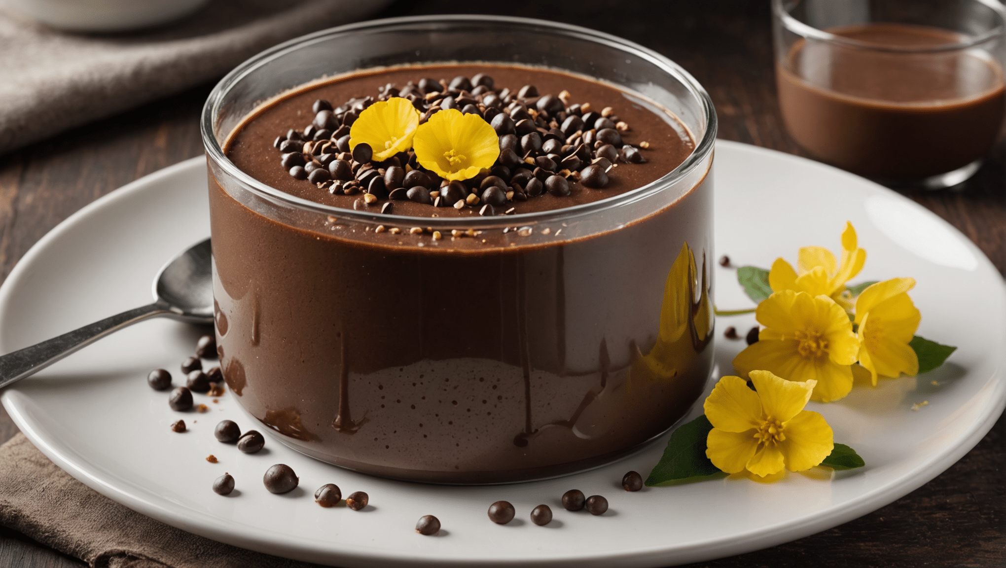 Chocolate and Wattleseed Pudding