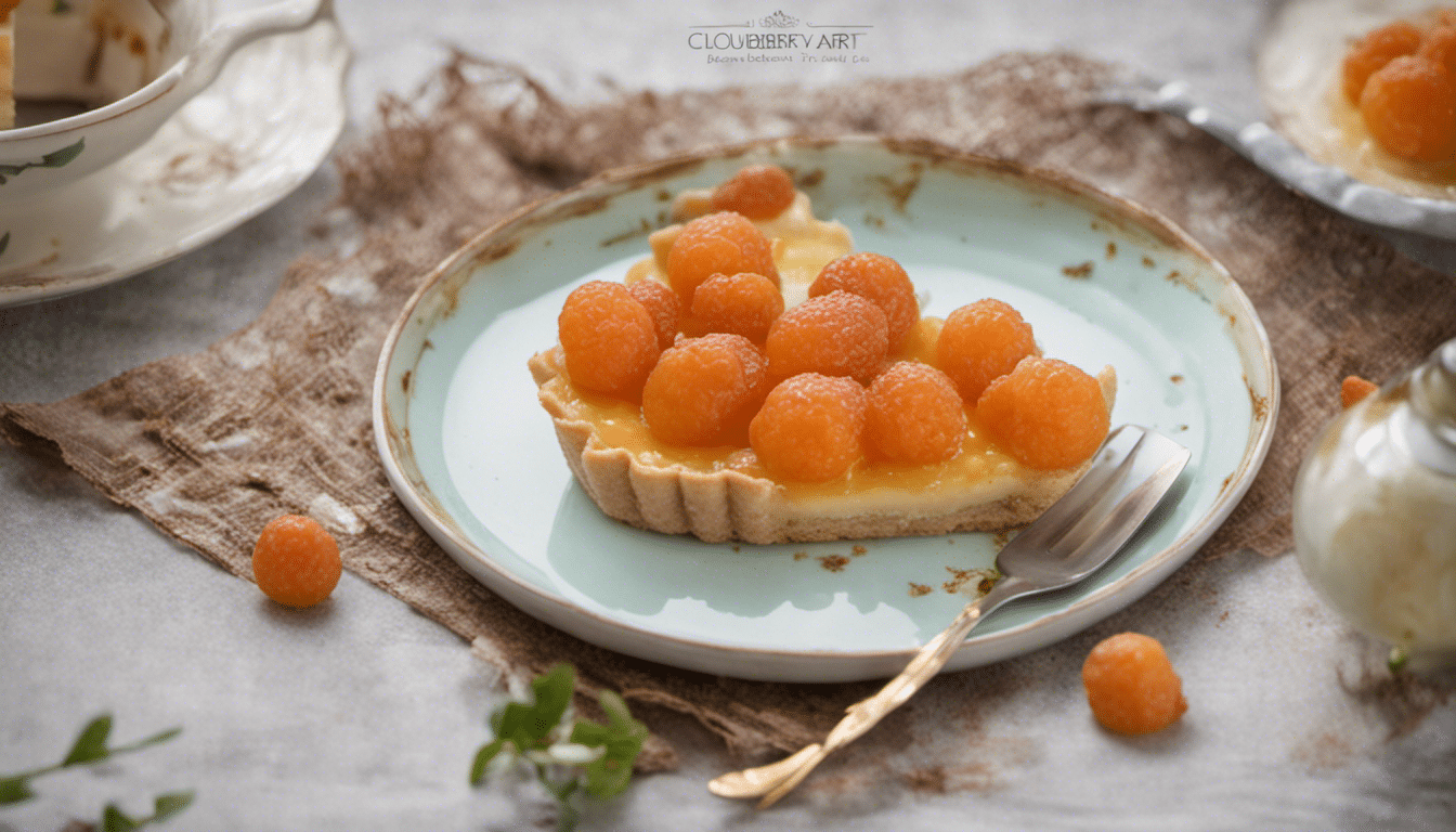 A delicious Cloudberry Tart