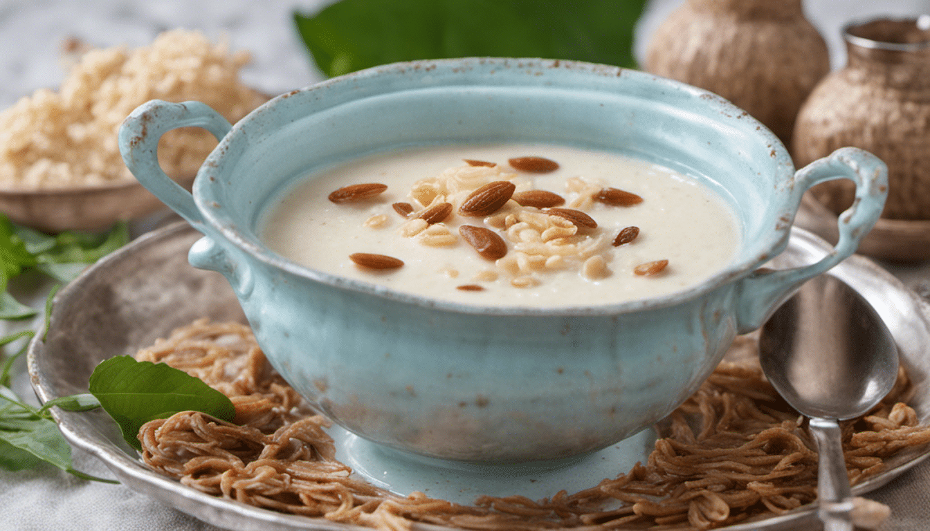 Coconut and Cardamom Kheer (Indian Rice Pudding)