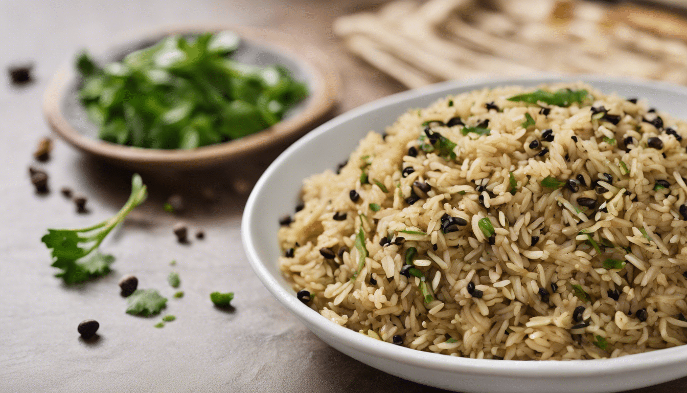 Delicious Coriander Seed Spiced Rice