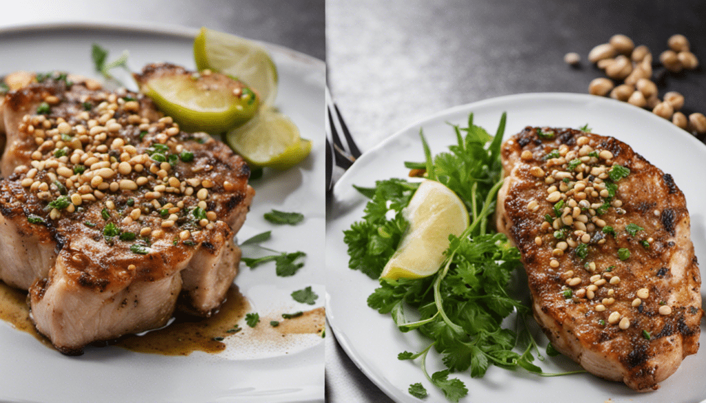 Coriander Seed and Garlic Pork Chops