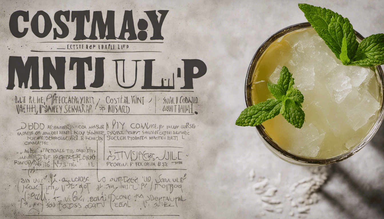 Costmary Mint Julep Cocktail