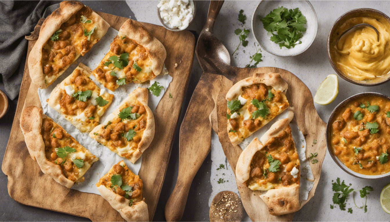 Cottage Cheese Butter Masala Flatbread Bowl