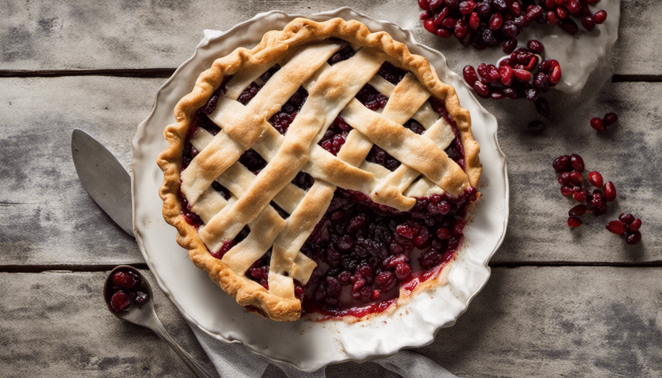 Cranberry and Raisin Pie