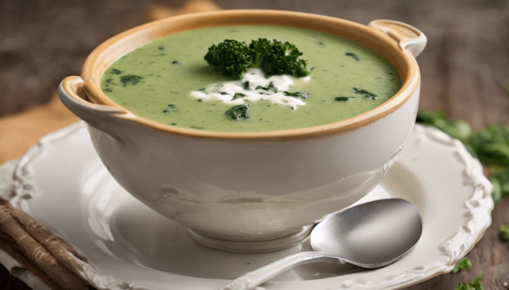 Creamy Broccoli and Spinach Soup
